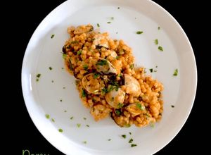 Foto di Fregola risottata ai frutti di mare
