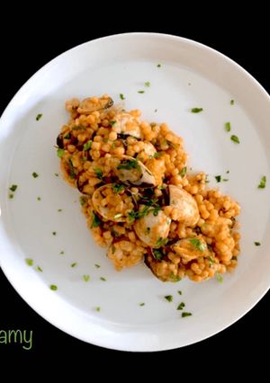 Foto di Fregola risottata ai frutti di mare