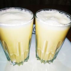 Mango ice cream shake A picture of Mango ice cream shake.