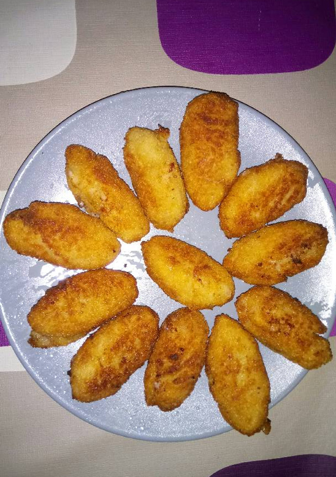 Una foto de Croquetas de queso camembert y frambuesas