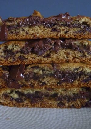 Une photo de Cookies vegan à la pâte à tartiner