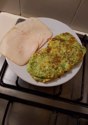 Una foto de Tortilla de brócoli