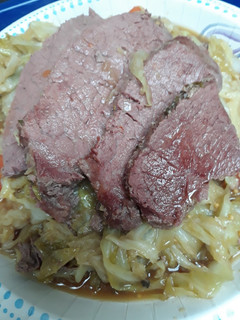 A picture of Guinness Cornedbeef and Cabbage.