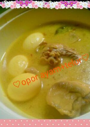 Foto resep ♡opor ayam+telur♡