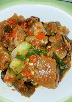 A picture of Peppered Ponmo.