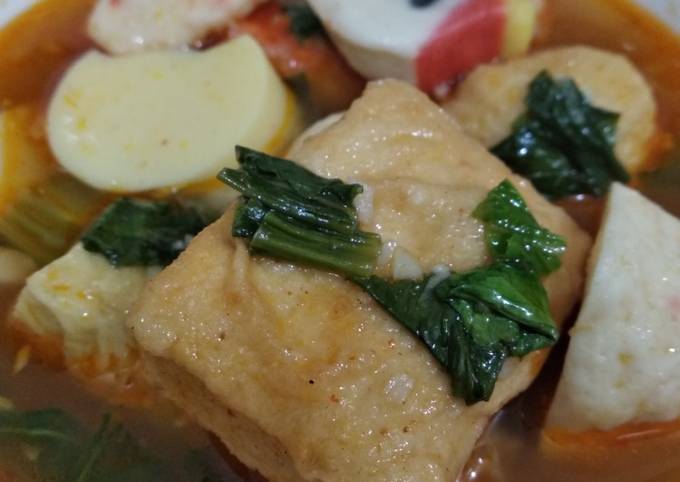 Resep Suki Simple Kuah Tomyam Kw Bumbu Itasuki Racha Oleh Mamagenta