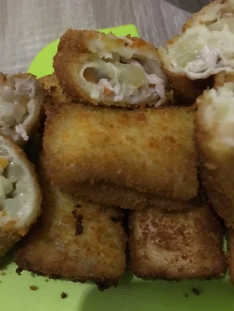 Cara Mudah Membuat Resep Roti gulung goreng isi rogut yang Menggugah Selera Anti Ribet, Lezat Sekali