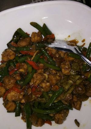 Foto resep Tumis kacang tempe pedas manis