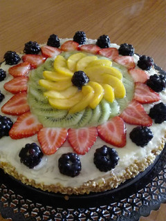 Una foto de Tarta de hojaldre y fruta