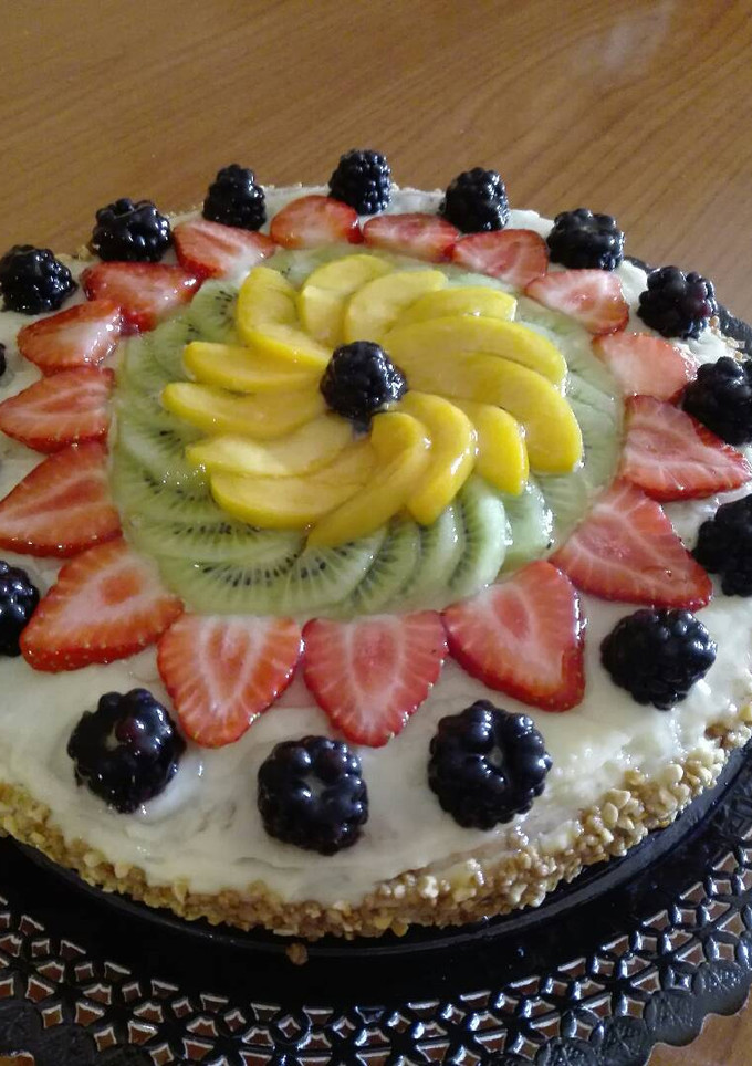 Una foto de Tarta de hojaldre y fruta