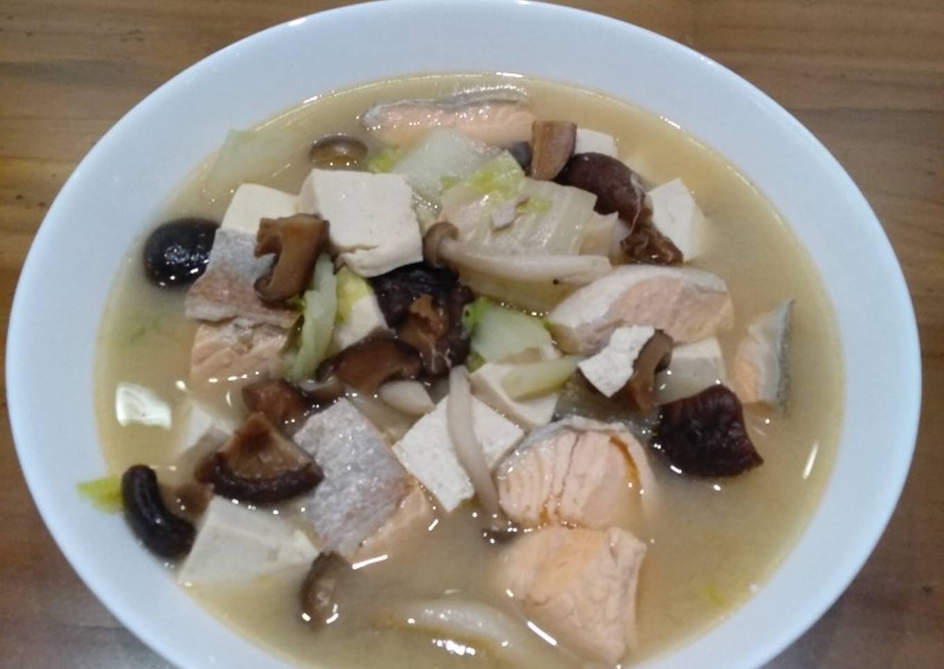Salmon Belly soup