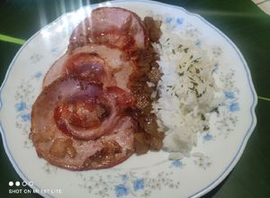 Foto principal de Magreta encebollada con arroz en 25 minutos