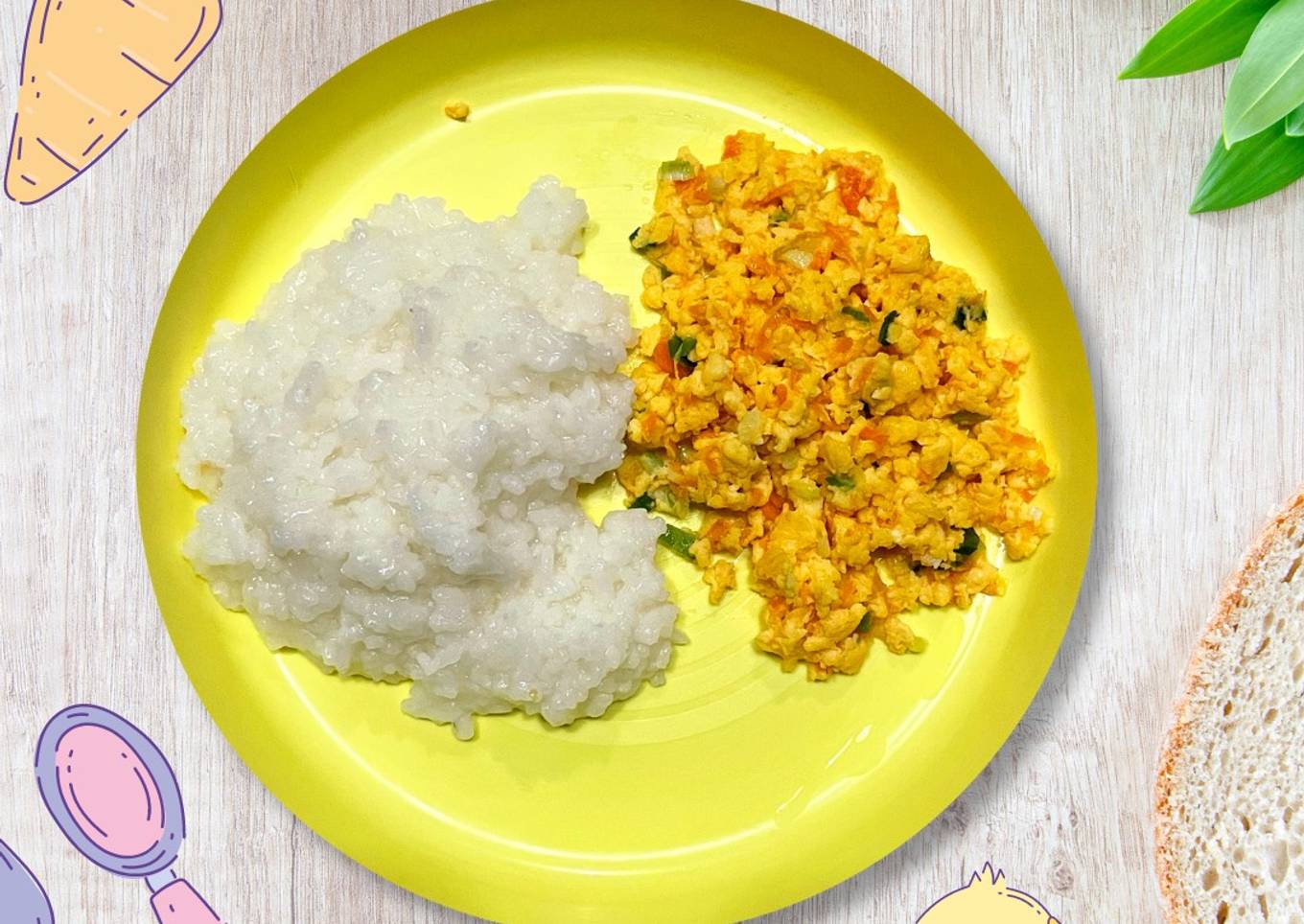 Resep MPASI 9m+ - Cheese Omelette