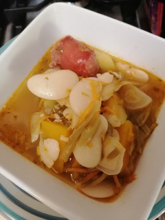 Una foto de Porotos Pallares a la chilena