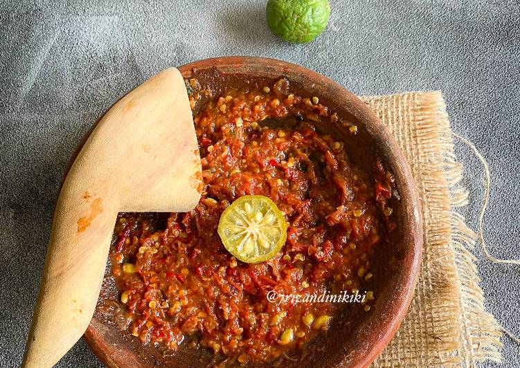dari awal hingga akhir  Sambal jeruk monte Jadi, Enak Banget