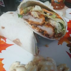 A picture of BBQ Breaded Chicken Wraps.