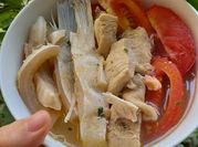 A picture of miến gà chua cay