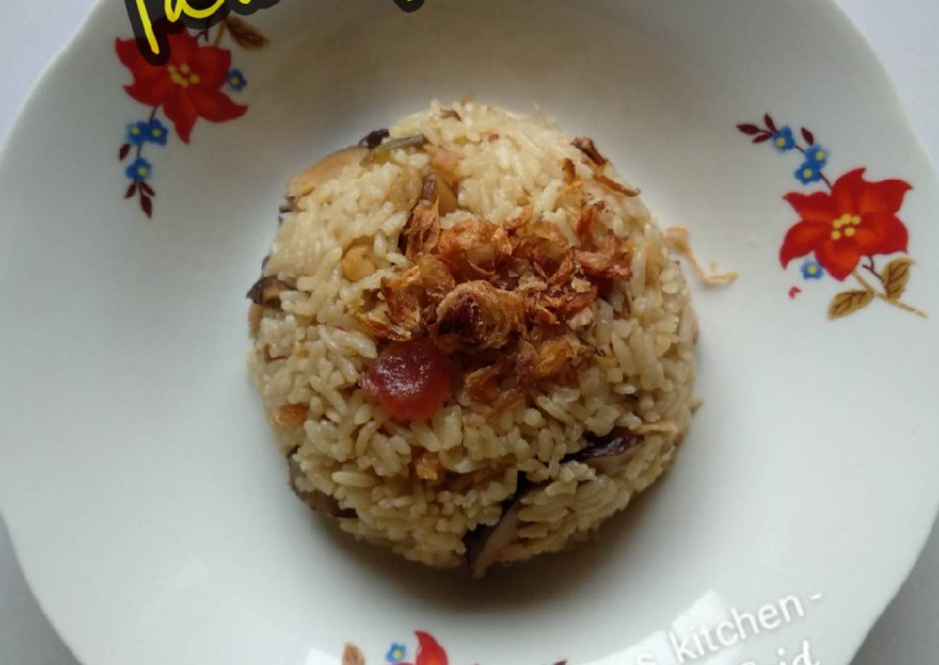 Yau Mei Fan (Chinese Mushroom Rice)