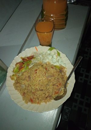 A picture of Jollof Rice.