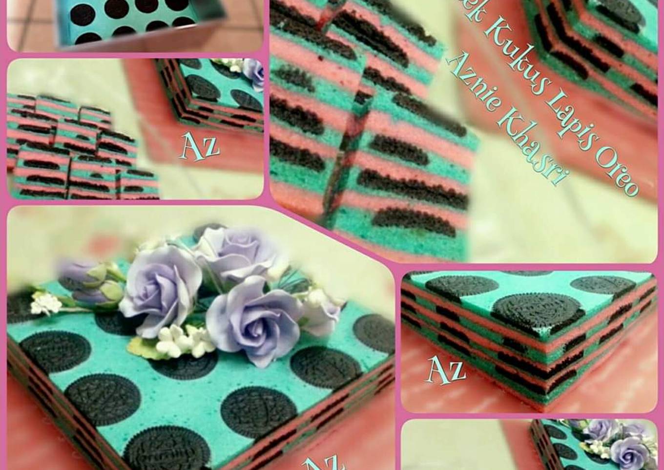 Kek Kukus Lapis Oreo