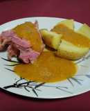Codillo cocido con verduras en olla rápida