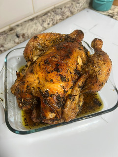 Una foto de Pollo asado en airfryer