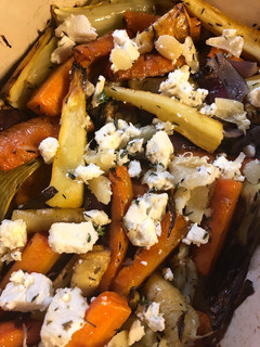 A picture of Roast root vegetables.