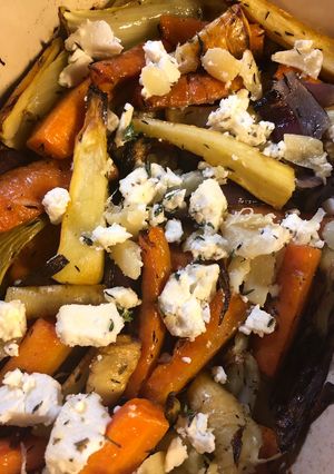 A picture of Roast root vegetables.