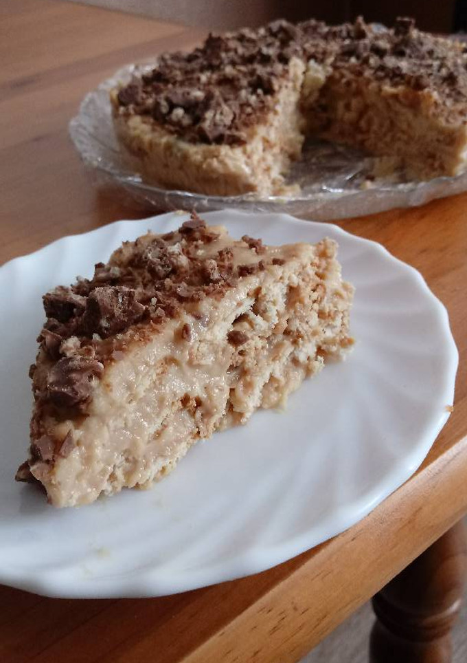 Una foto de Tarta de galletas y turrón