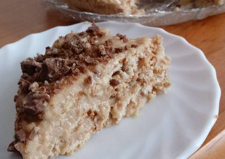 Tarta de galletas y turrón