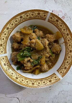 Foto resep Bola daging saus tiram