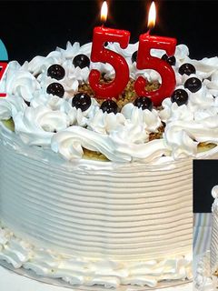 Una foto de Tarta de mi 55 cumpleaños