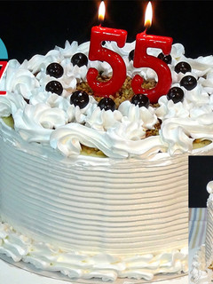 Una foto de Tarta de mi 55 cumpleaños
