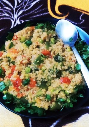 A picture of Daliya Pulao.