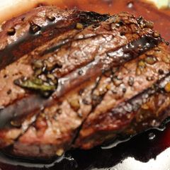 A picture of Filet Mignon with Balsamic Wine Sauce.