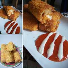 รูปของ Roti tawar sosis meleleh