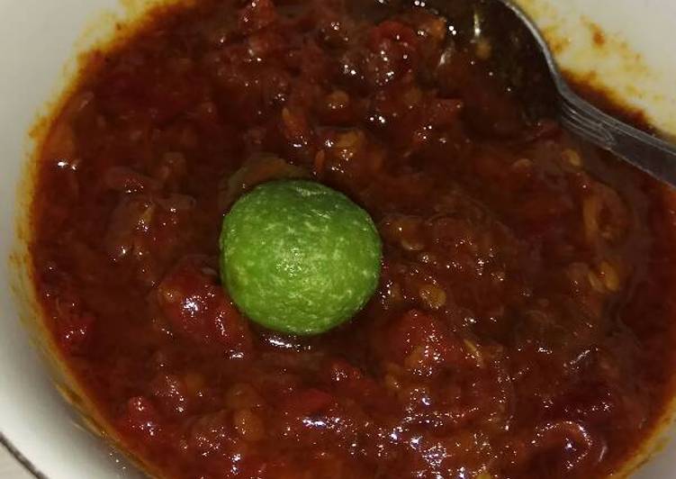 Bagaimana Membuat Sambel terasi (sambel lalapan), Lezat Sekali