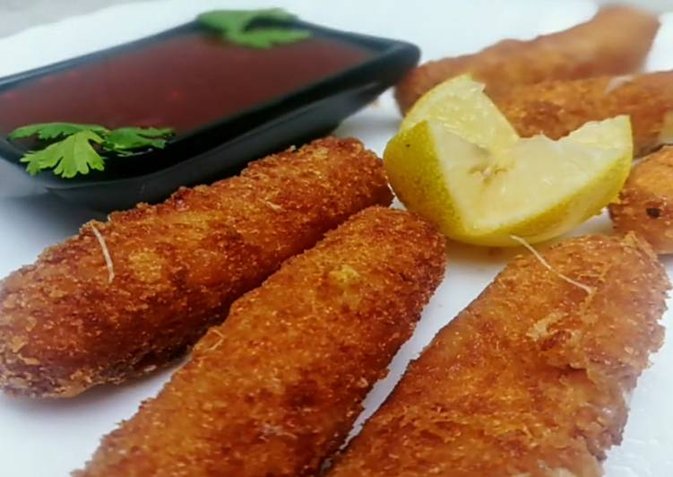 Steps to Prepare Quick Mozerella sticks#Ramadan Special