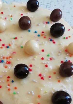 Foto principal de Tarta de plátanos, leche condensada y sobaos