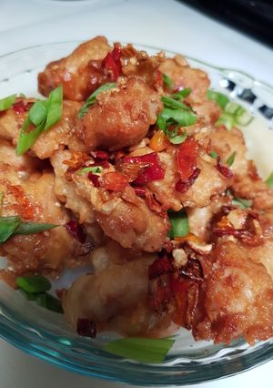 Foto resep Ayam cabai kering 2 bumbu
