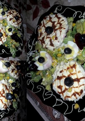 صورة لوصفة سلطة الأرز والخس