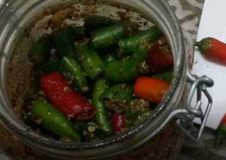 Simple Way to Make Ultimate Green Chilli Pickle