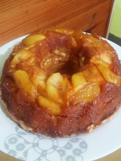 Una foto de Torta invertida de manzana 😁