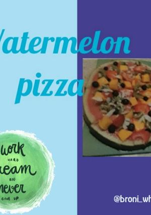 A picture of Watermelon pizza.