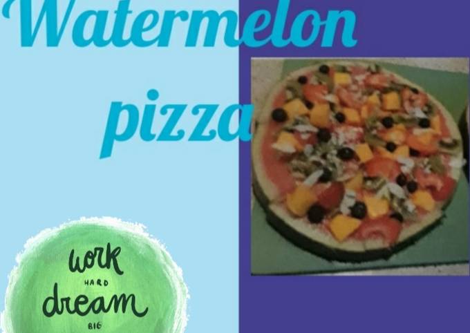 Watermelon pizza