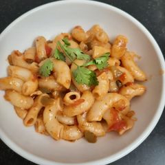 Masala pasta A picture of Masala pasta.