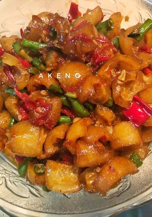 Foto resep Oseng kikil mercon kecap