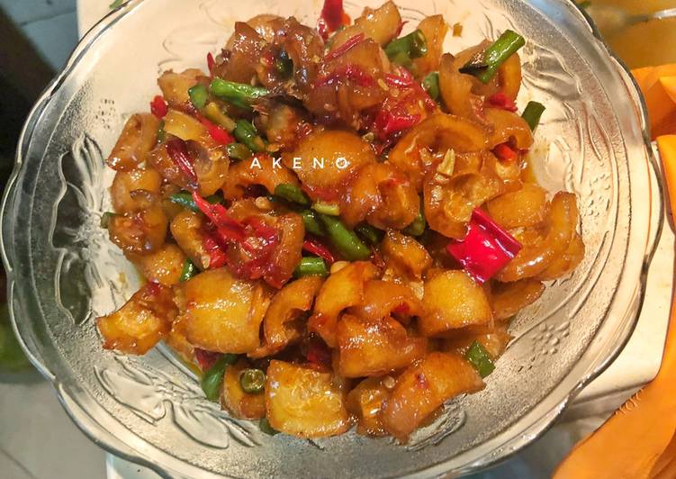 Recipe: Tasty Oseng kikil mercon kecap