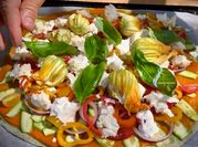 Una foto de burrata al horno