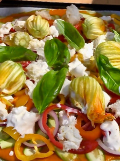 Una foto de Pizza verde Vegetariana ♻️ 😊
